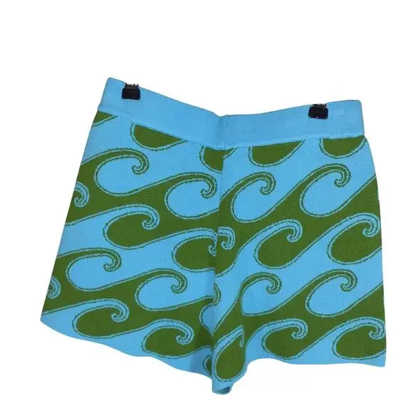 Joostricot Knit Blue Peachskin Shorts Size XS
